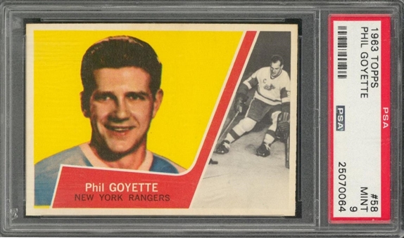 1963/64 Topps #58 Phil Goyette - PSA MINT 9